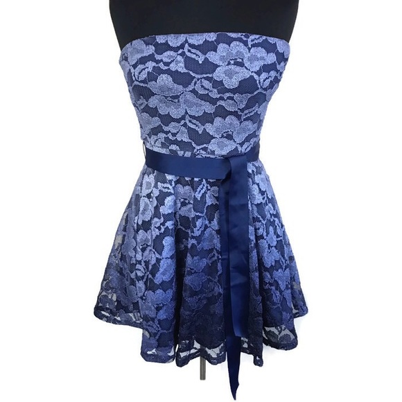 As U Wish Strapless Ombré Lace Dress✨Size Small - Picture 2 of 6